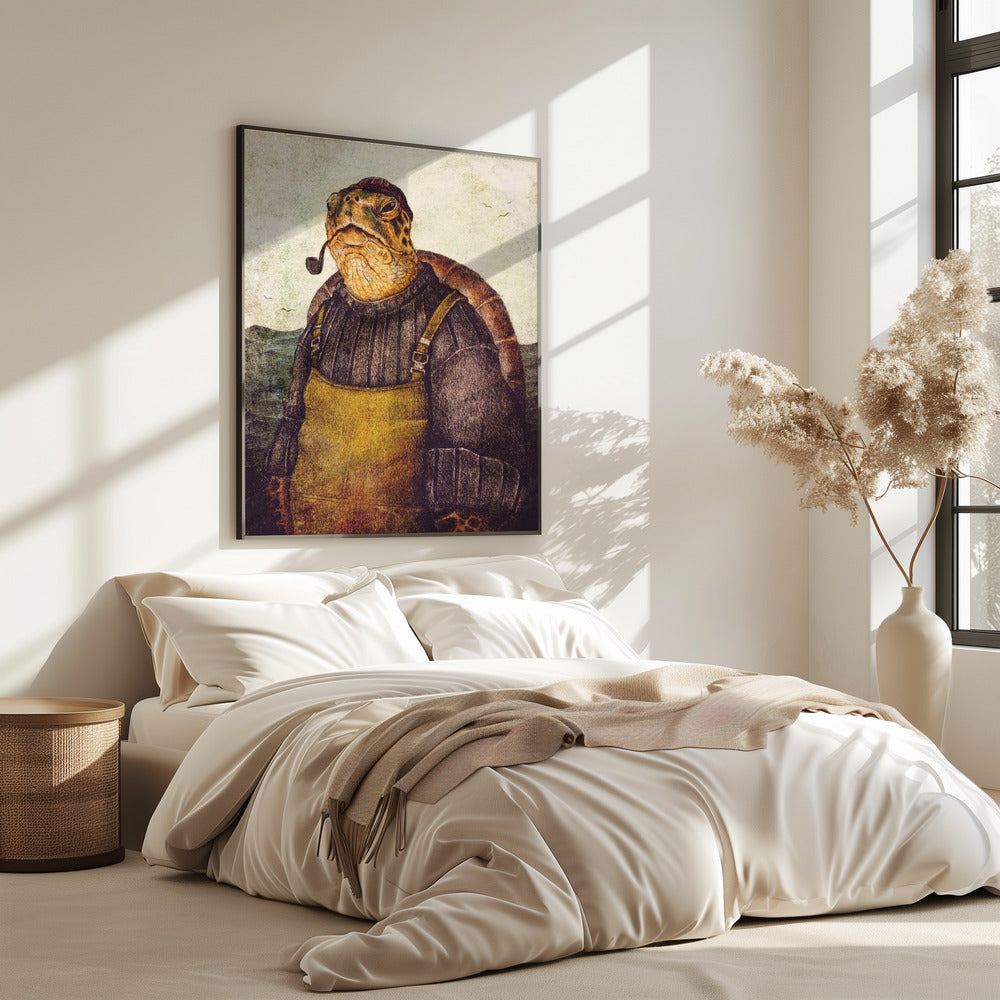 Vintage Stylish Turtle | Poster