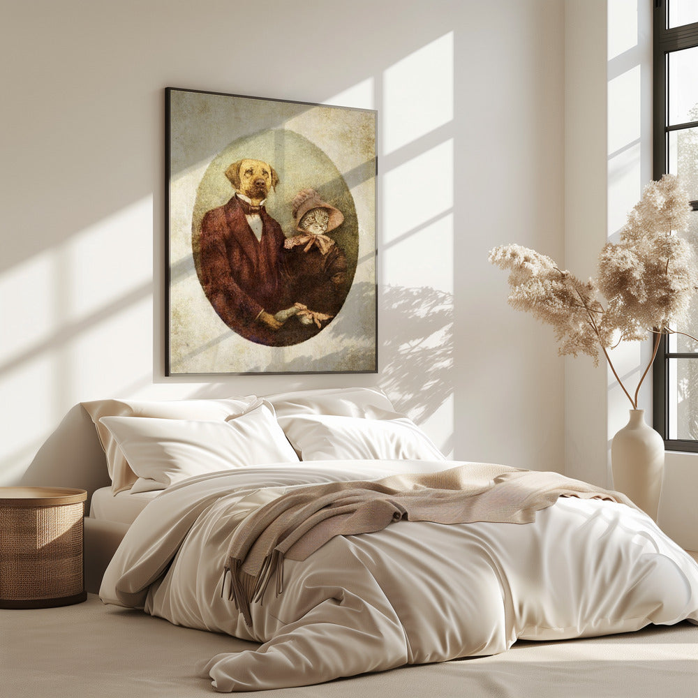 Victorian-style Portrait Couple | Poster