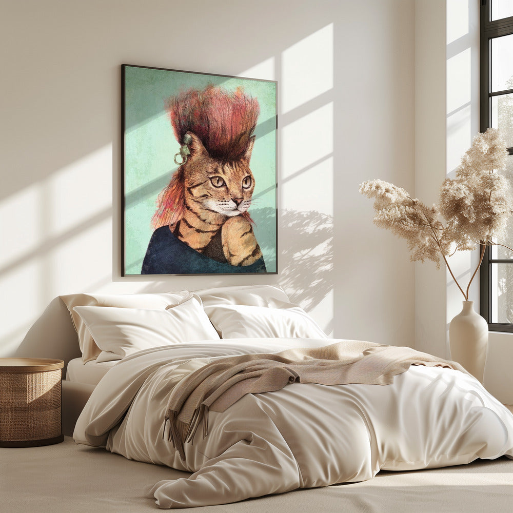 Stylish Tabby Cat | Poster