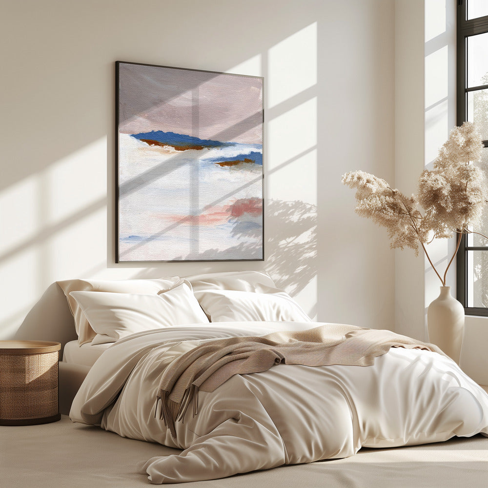 Soft Pastel Tones And Textured Brushstrokes | Poster