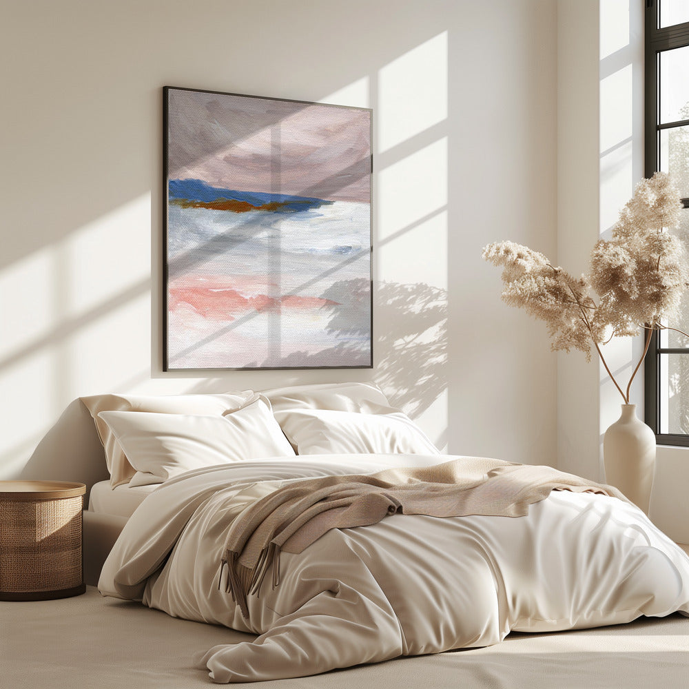 Soft Pastel Tones And Textured Brushstrokes | Poster