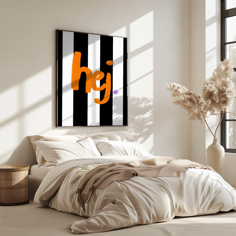Bold Greeting Stripes | Poster