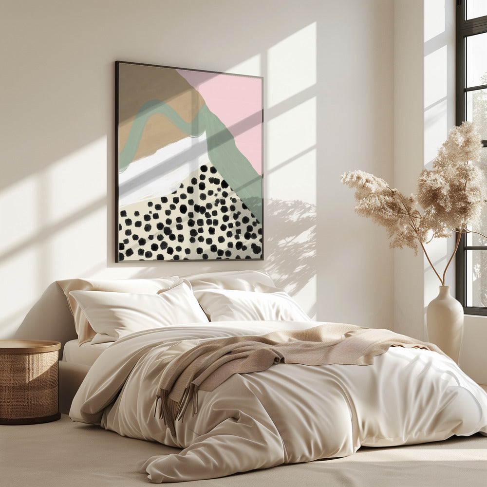 Soft Colors with Organic Shapes and Patterns | Poster