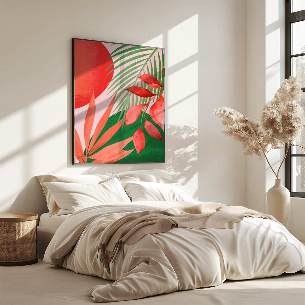 Abstract Art Tropical Garden | Poster