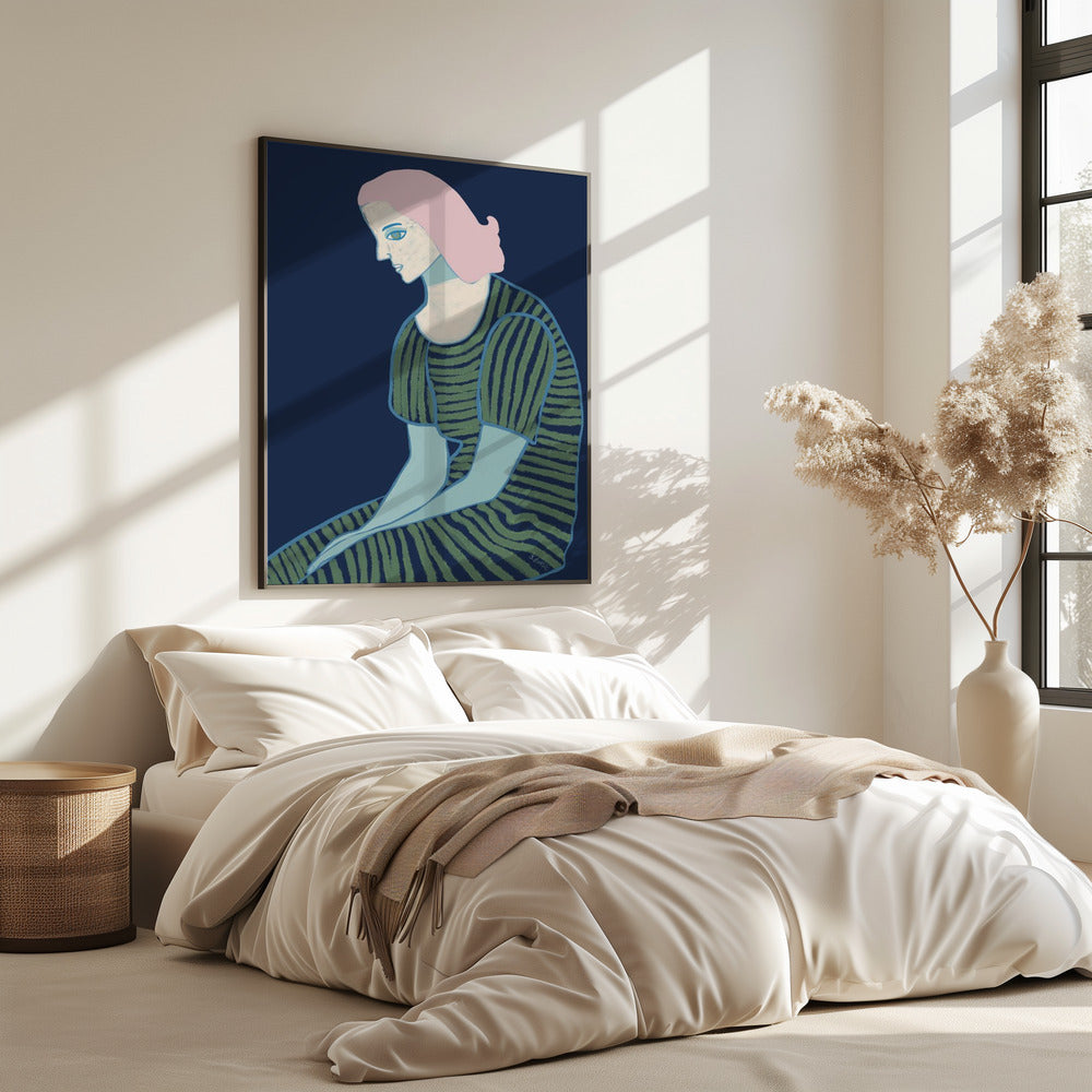 Lady sitting | Poster