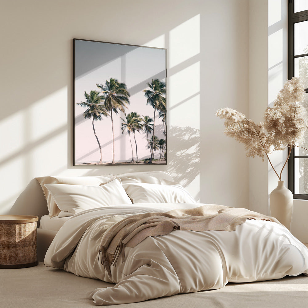 Blush Tropical Trees | Poster