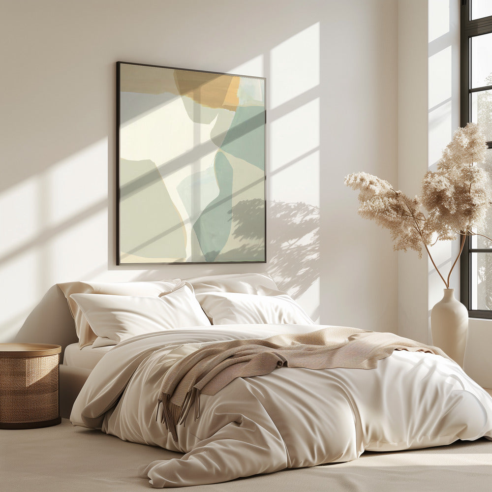 Abstract Shapes in Soft Neutral Tones | Poster