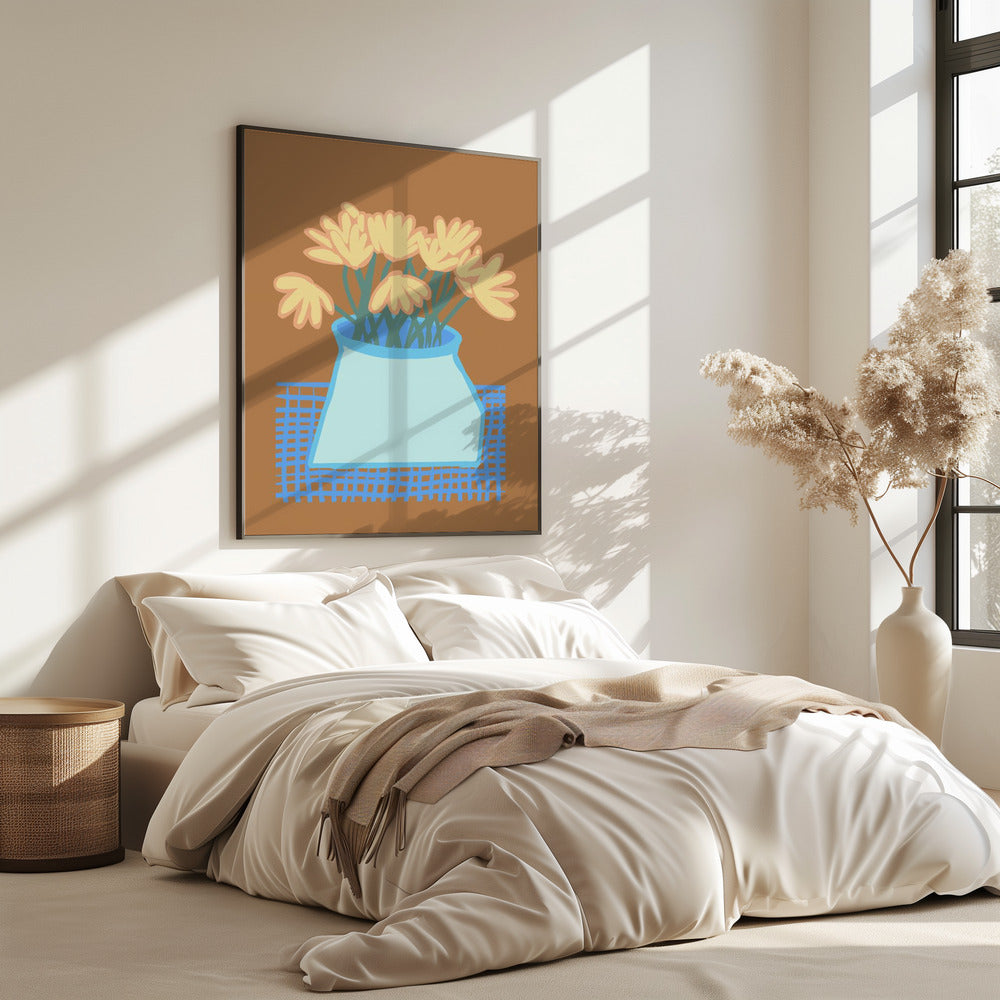 Daisies in vase | Poster