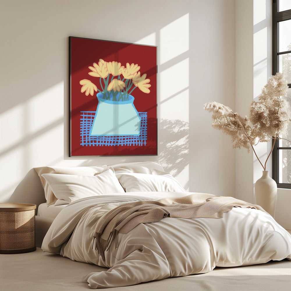 Daisies in vase | Poster