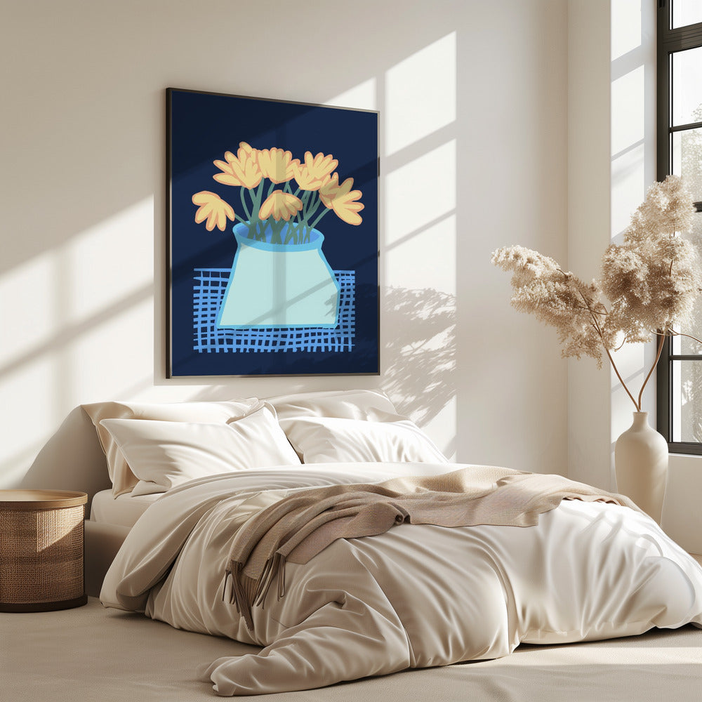 Daisies in vase | Poster