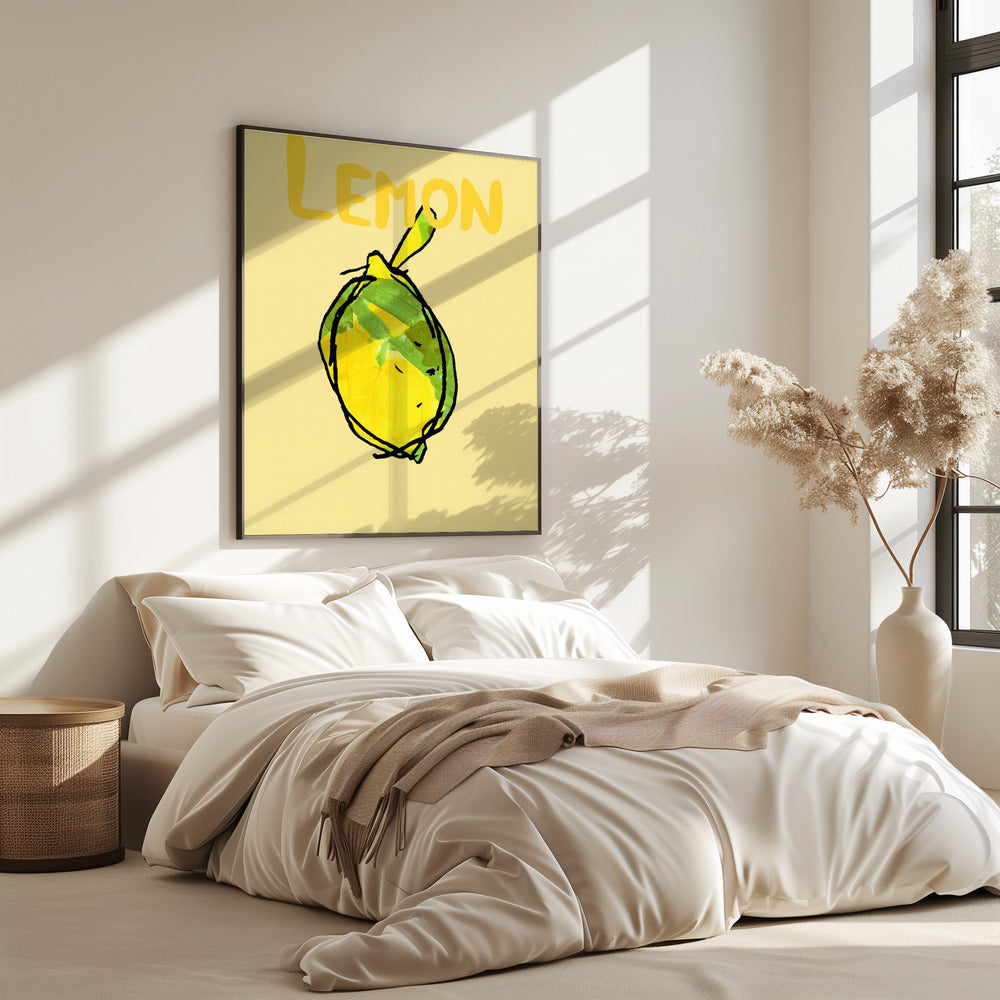 Yellow and Green Lemon | Poster