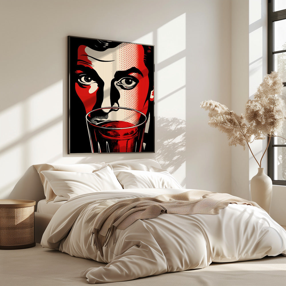 A Man with Intense Eyes | Poster