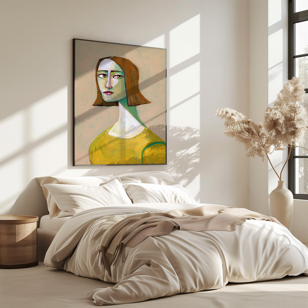 Brunette Lady with the Look | Poster