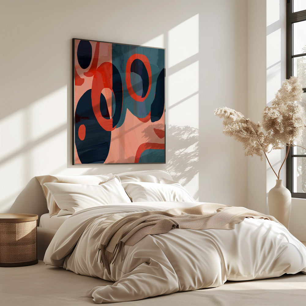 Geometric Shapes And Vibrant Colors | Poster