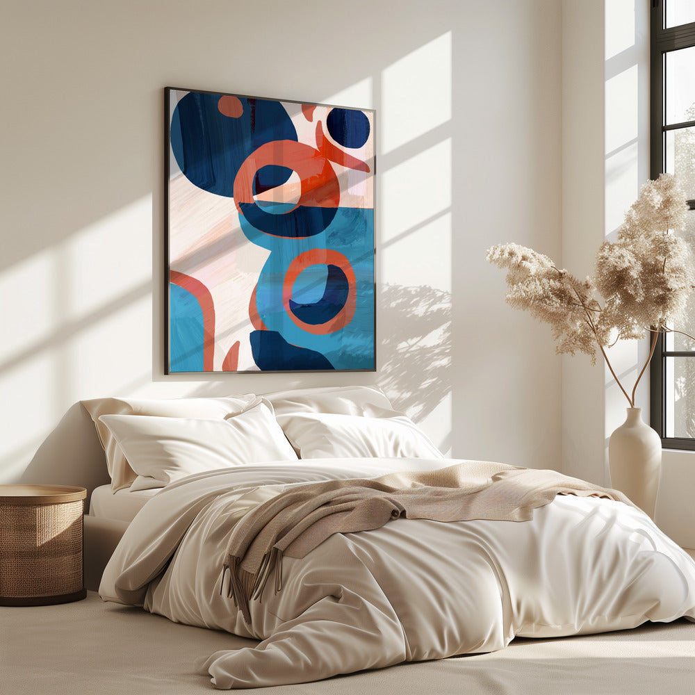 Geometric Shapes And Vibrant Colors | Poster