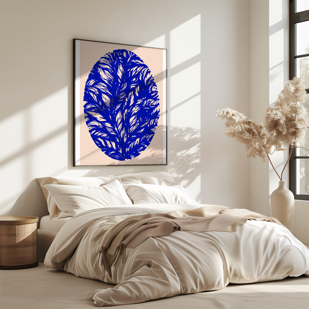 Indigo Bloom Orb | Poster