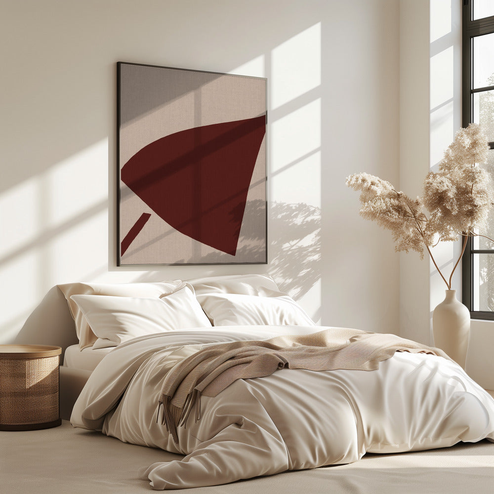 Red Geometric Composition | Poster