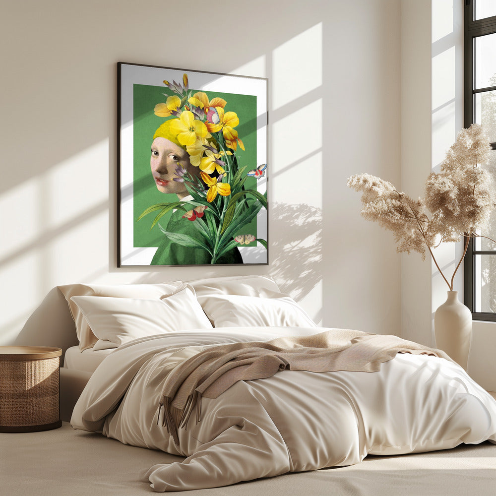 Girl With Pearl Earring   the Springtime Edition | Poster