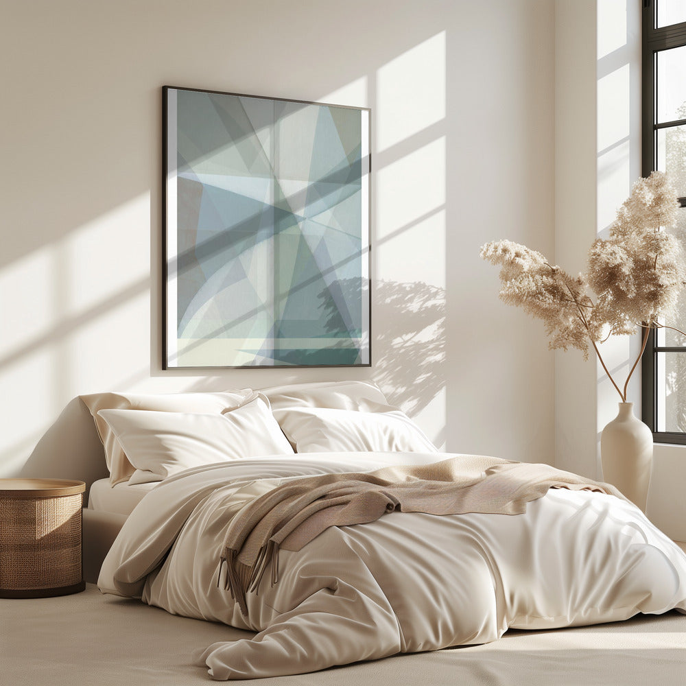 Geometric Shapes In Muted Tones | Poster