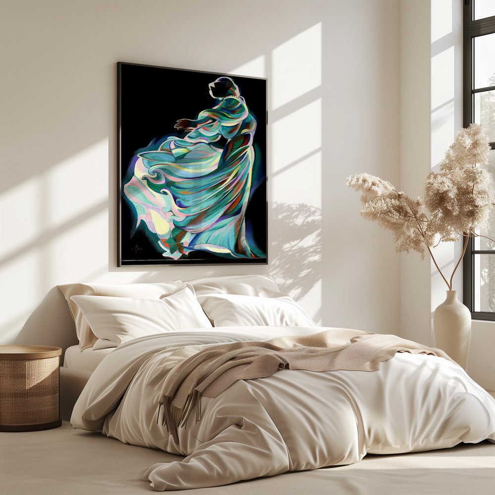 Abstract Depiction Of A Dancer In Motion | Poster