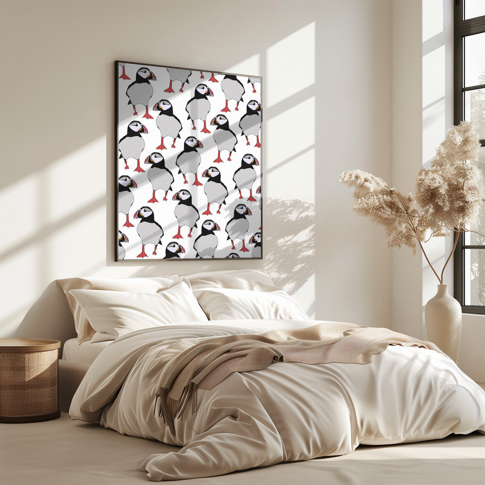 Puffin Bird Pattern | Poster