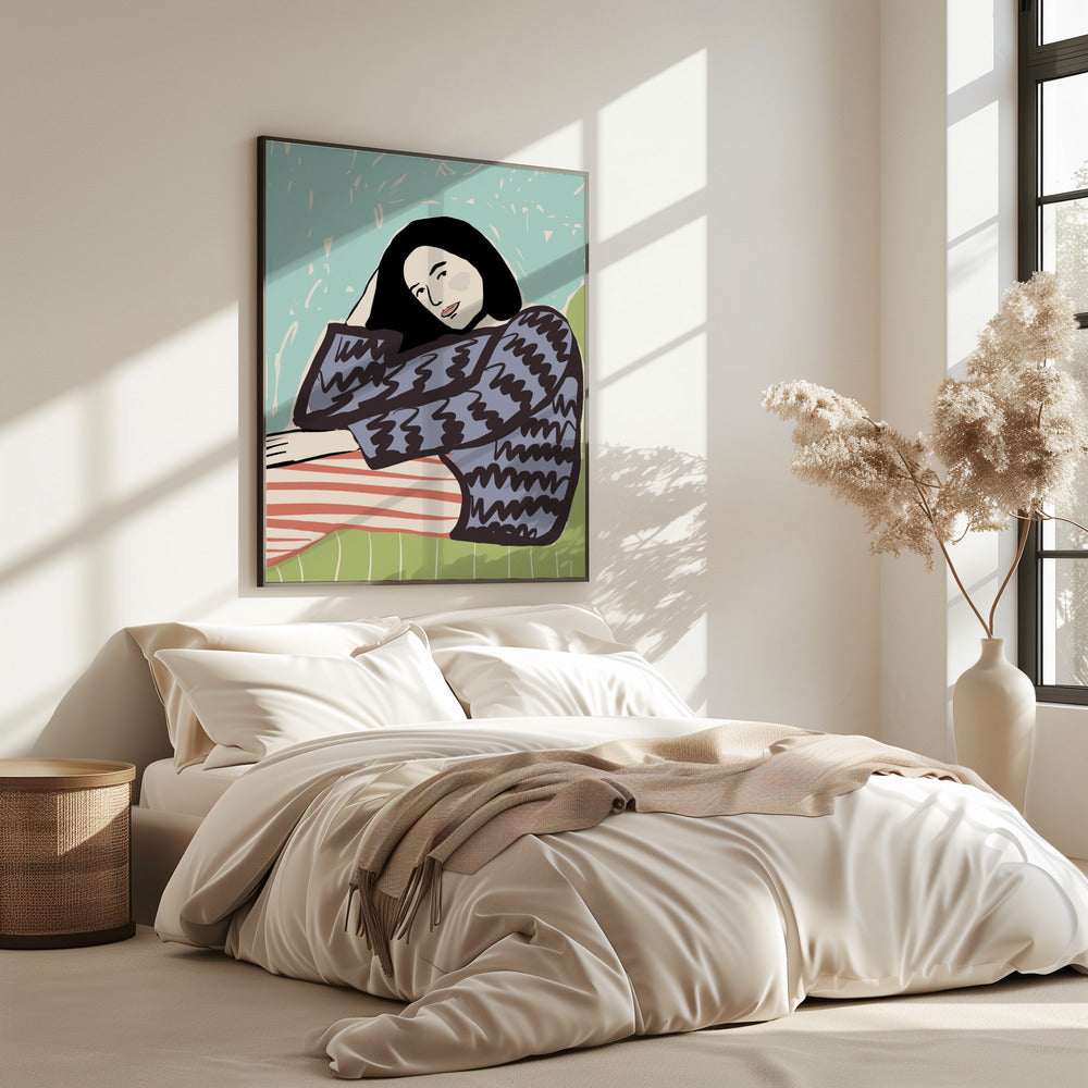 Lady SITTING | Poster