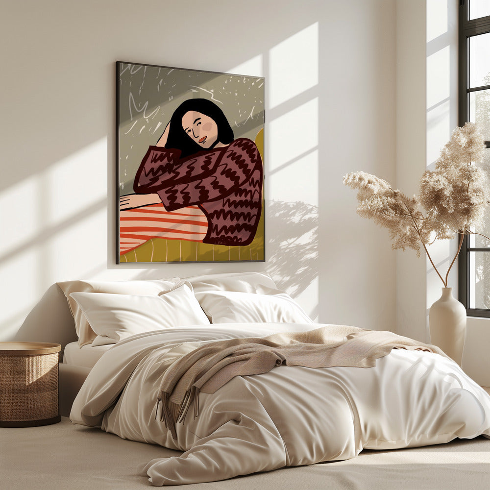 Lady SITTING | Poster