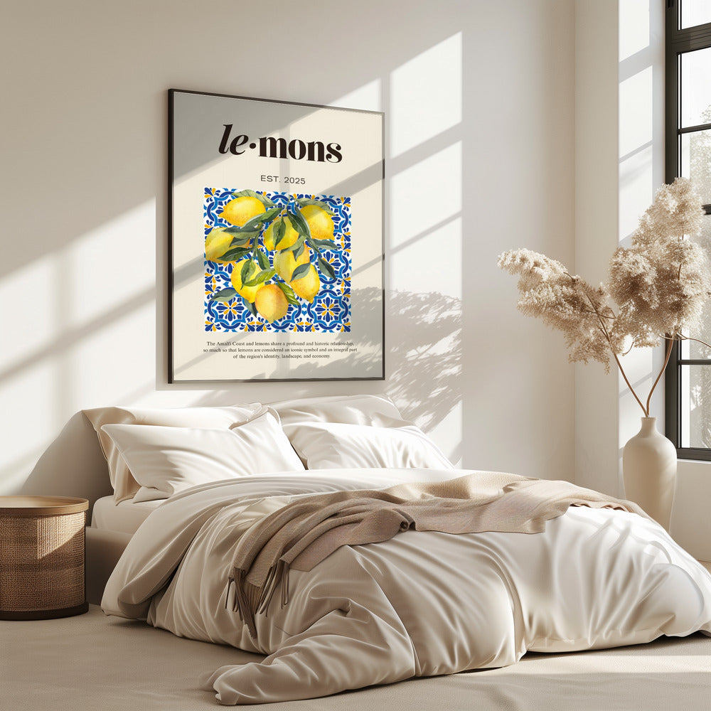 Lemons Beige | Poster