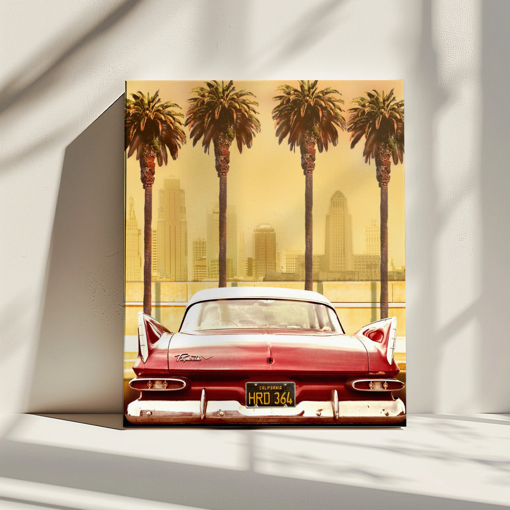 PLYMOUTH SAVOY WITH PALMS | Canvas