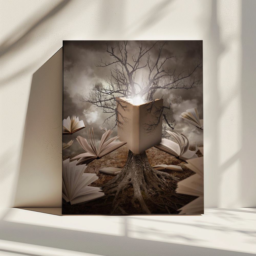 Old Tree Reading Story Book | Canvas