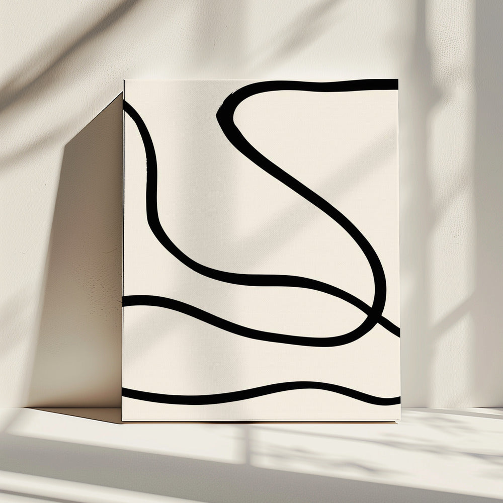 Black Lines 01 | Canvas