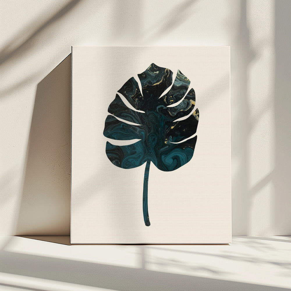 Monstera Marble Green | Canvas