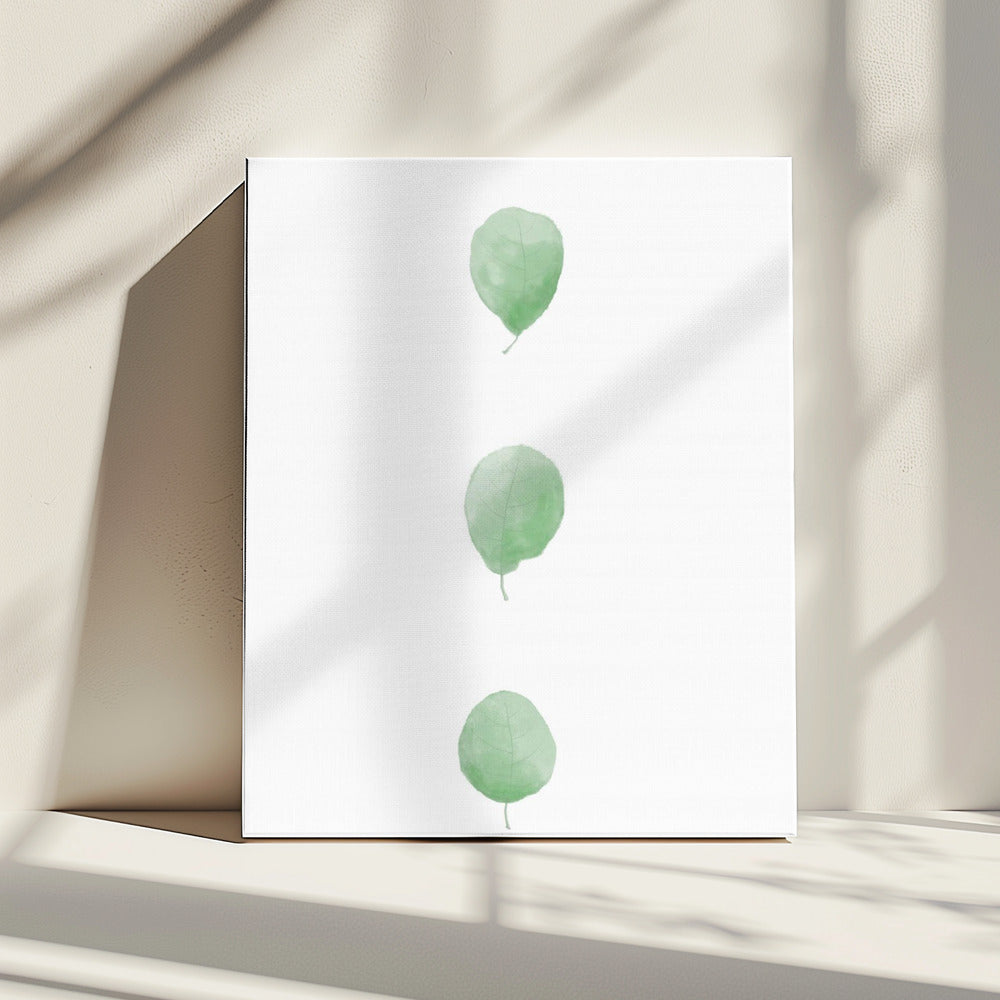 Birch Leaves in Row | Canvas