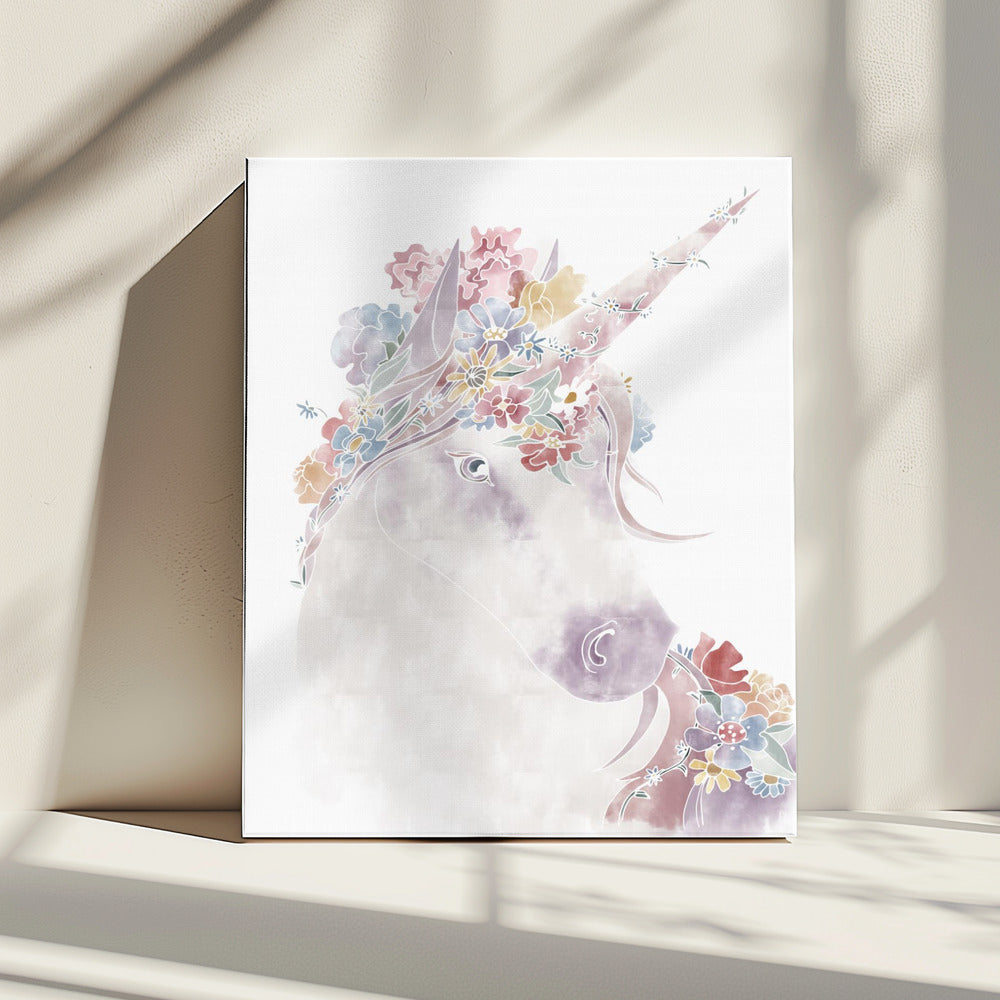 Unicorn Floral | Canvas