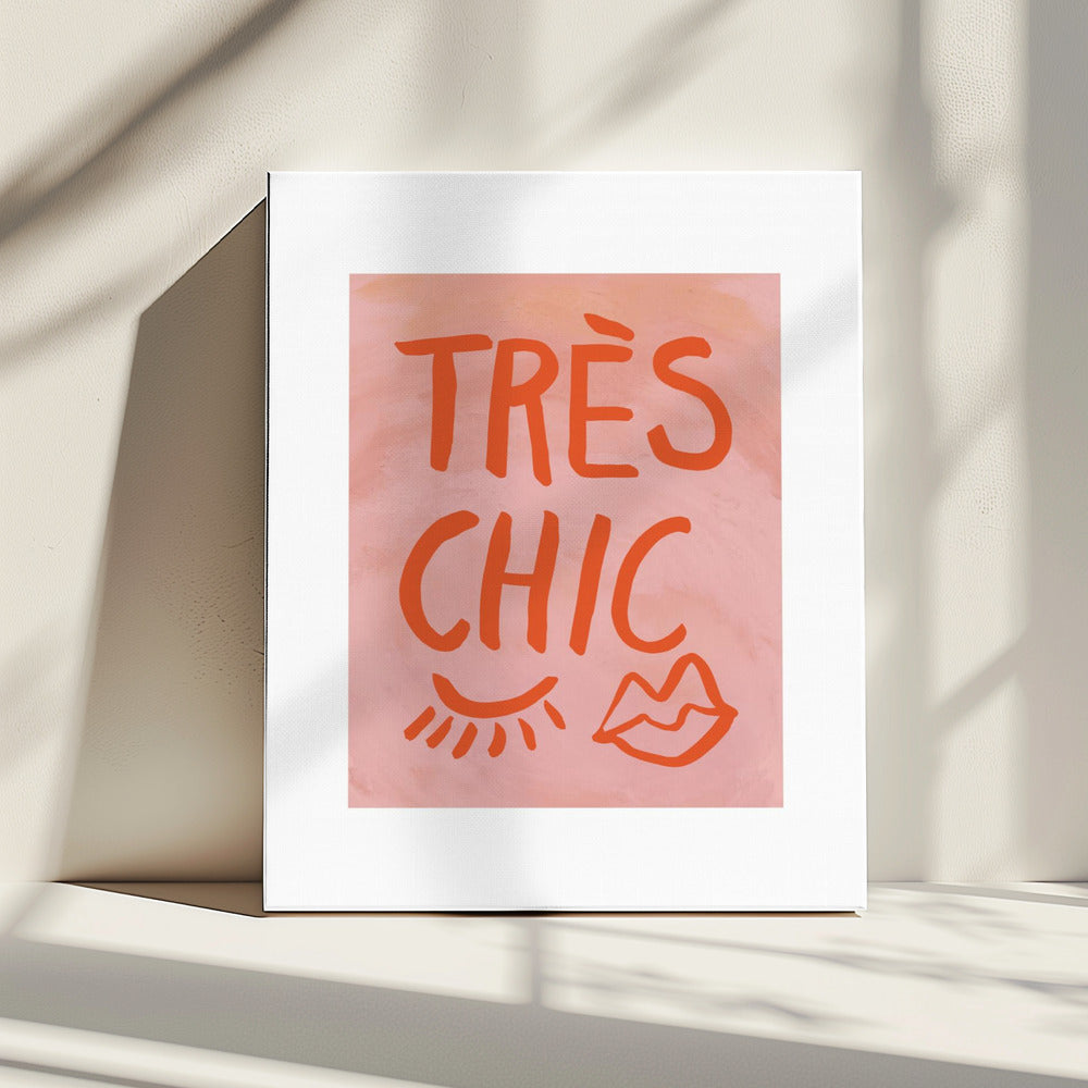 TrÃ¨s Chic Pink Frame | Canvas