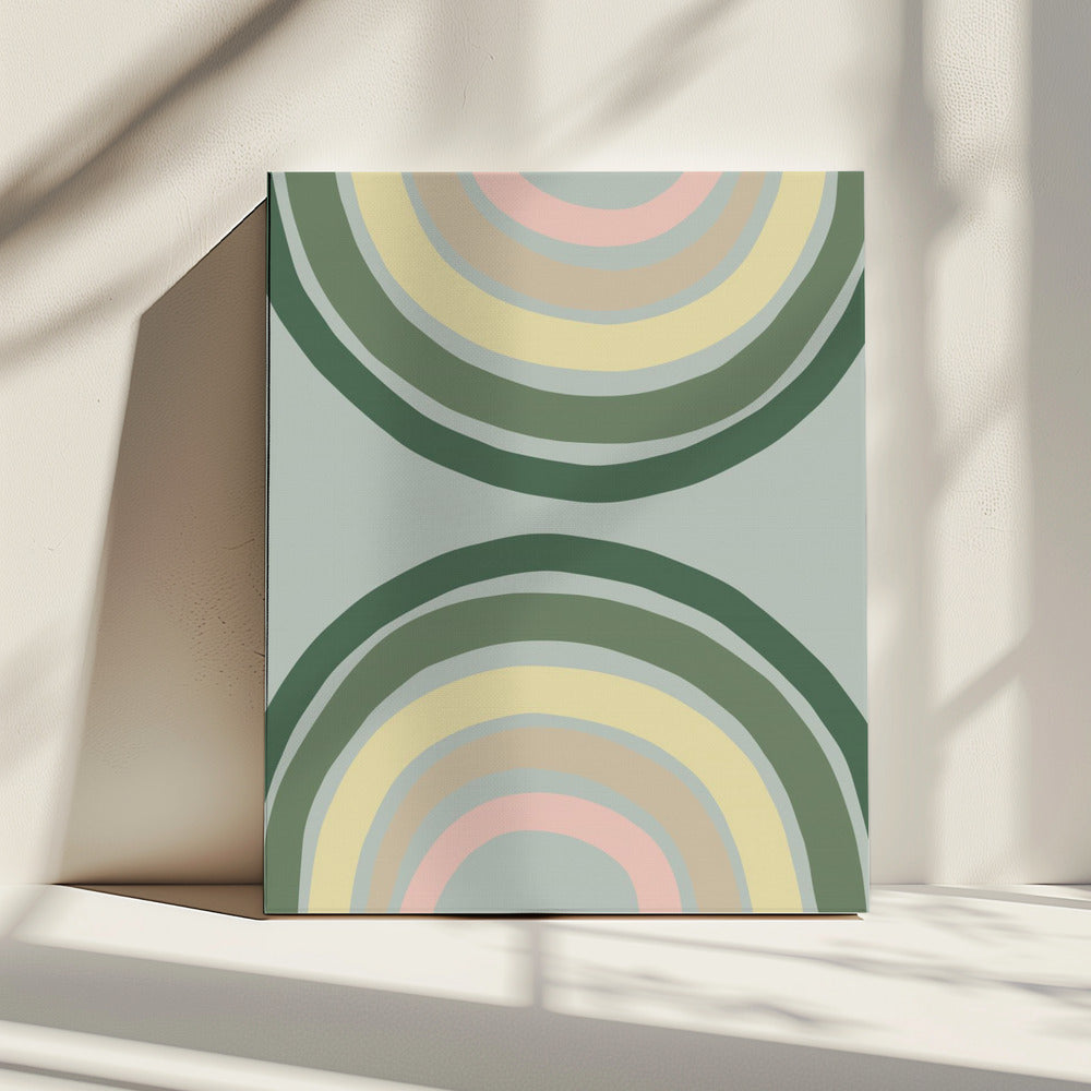 Double Rainbow Green | Canvas