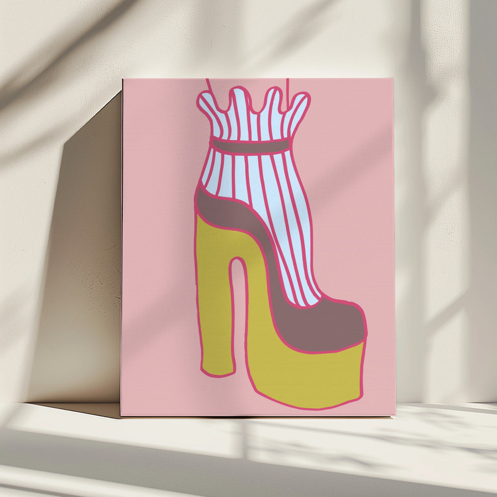 Yellow Heel 02 | Canvas