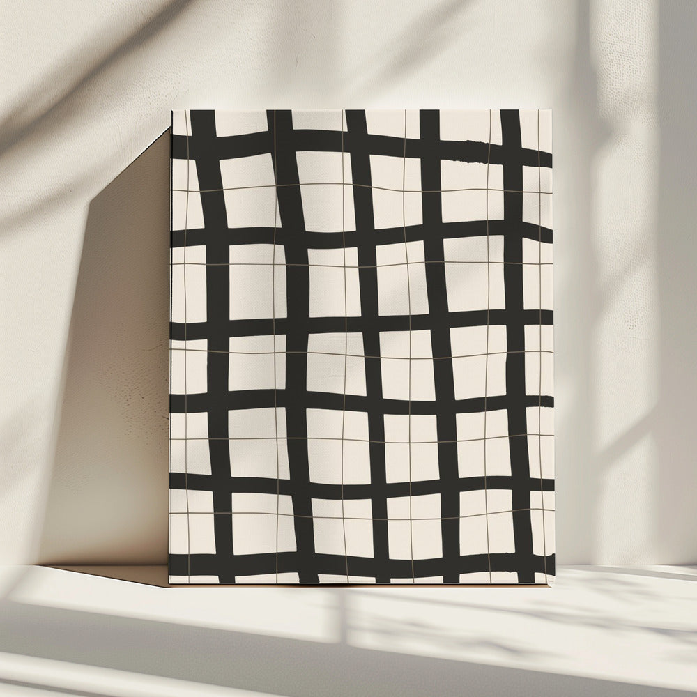Black Grid | Canvas
