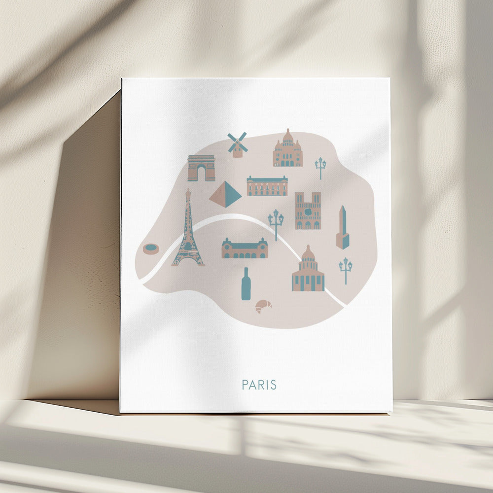 Paris Map | Canvas