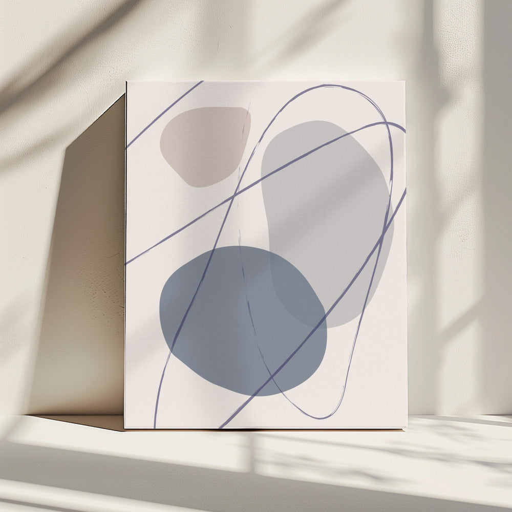 New Shapes Blue No 2 | Canvas