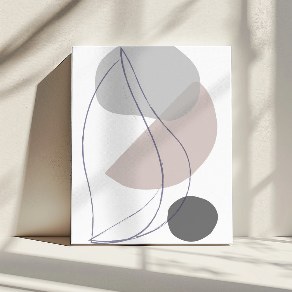 New Shapes Beige 01 | Canvas