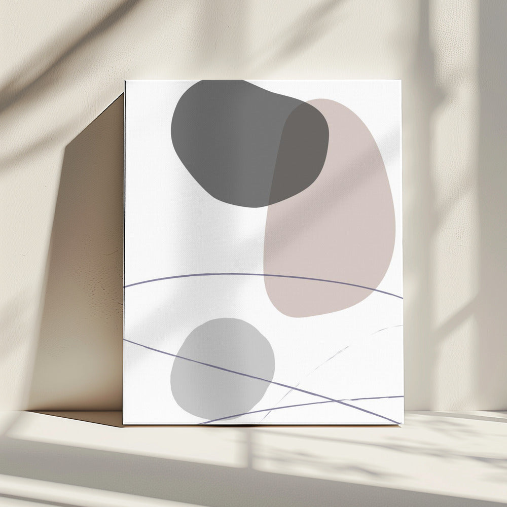 New Shapes Beige 03 | Canvas