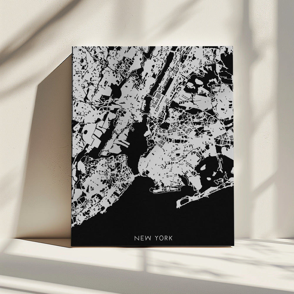 map_new york_002_black | Canvas