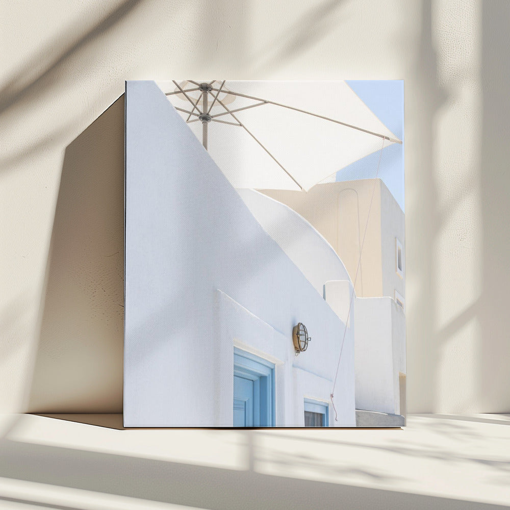 sunshade and blue doors | Canvas