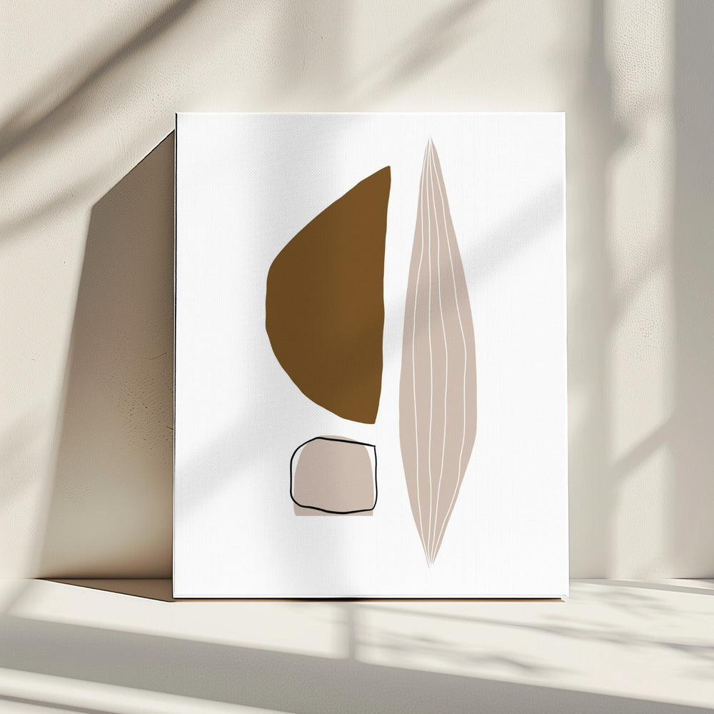 Geometric Shapes in Earthy Tones | Canvas