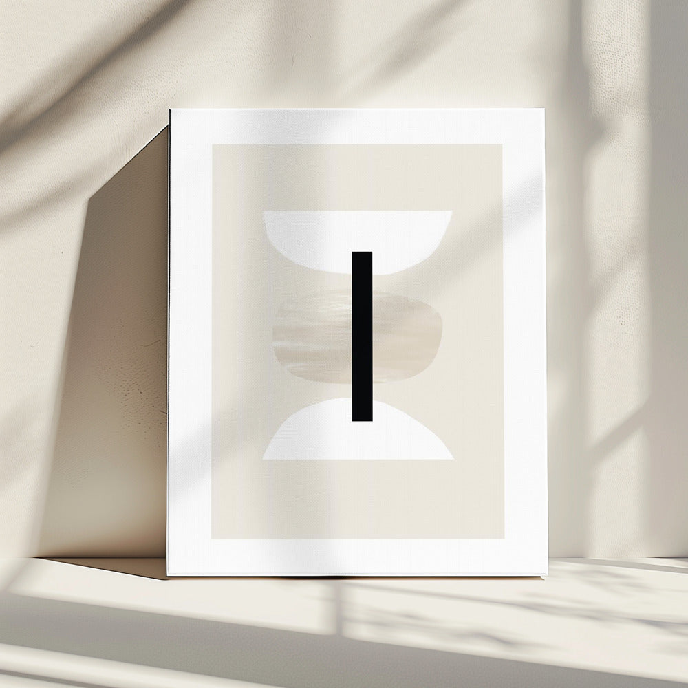 Geometric Shapes with Neutral Tones | Canvas