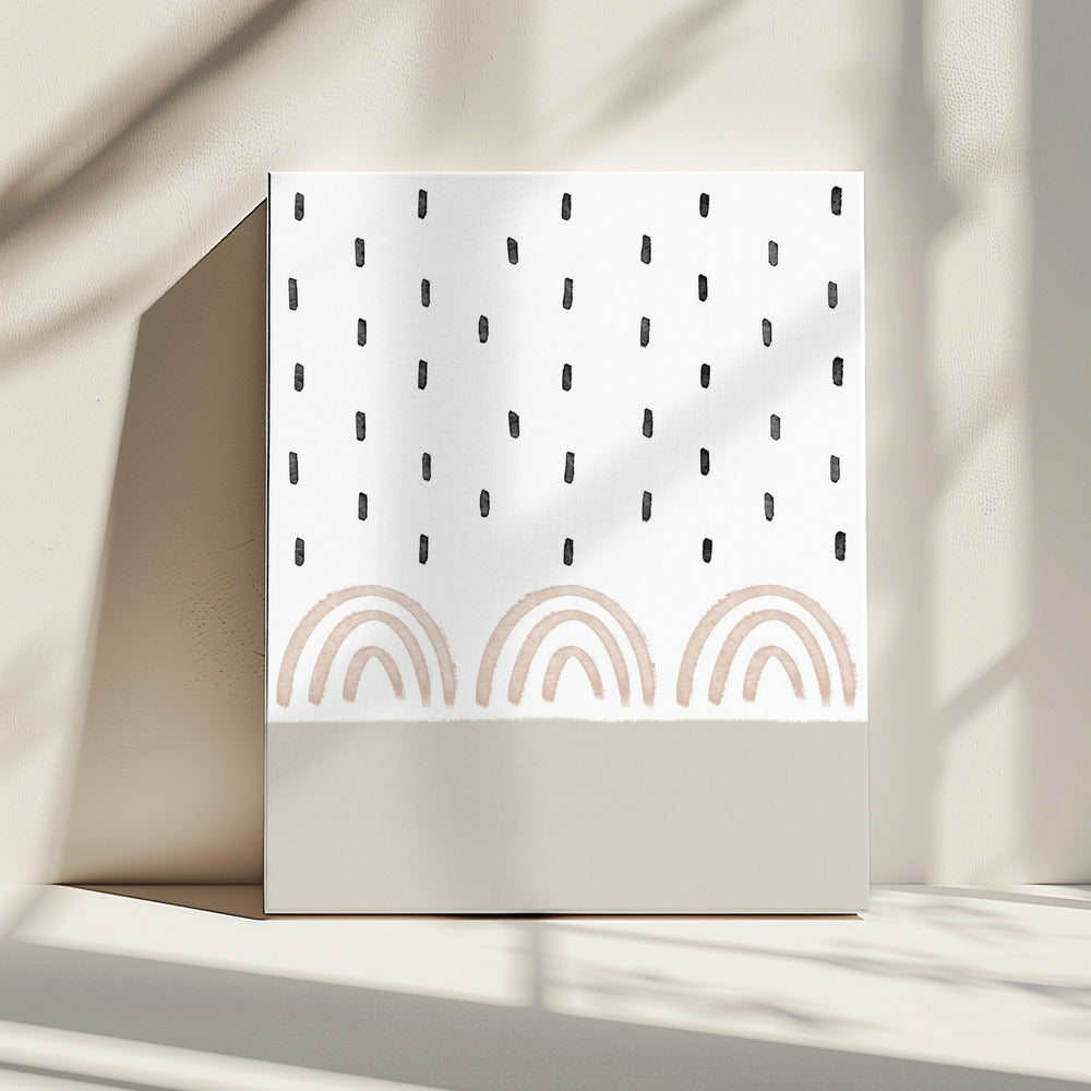 Muted Rainbows Sky | Canvas