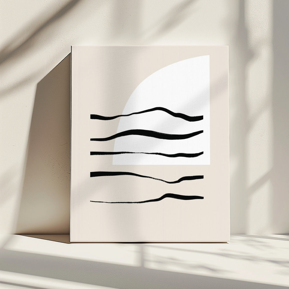 Curved Lines &amp; Light | Canvas