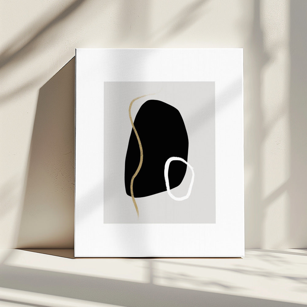 Bold Black Shapes | Canvas