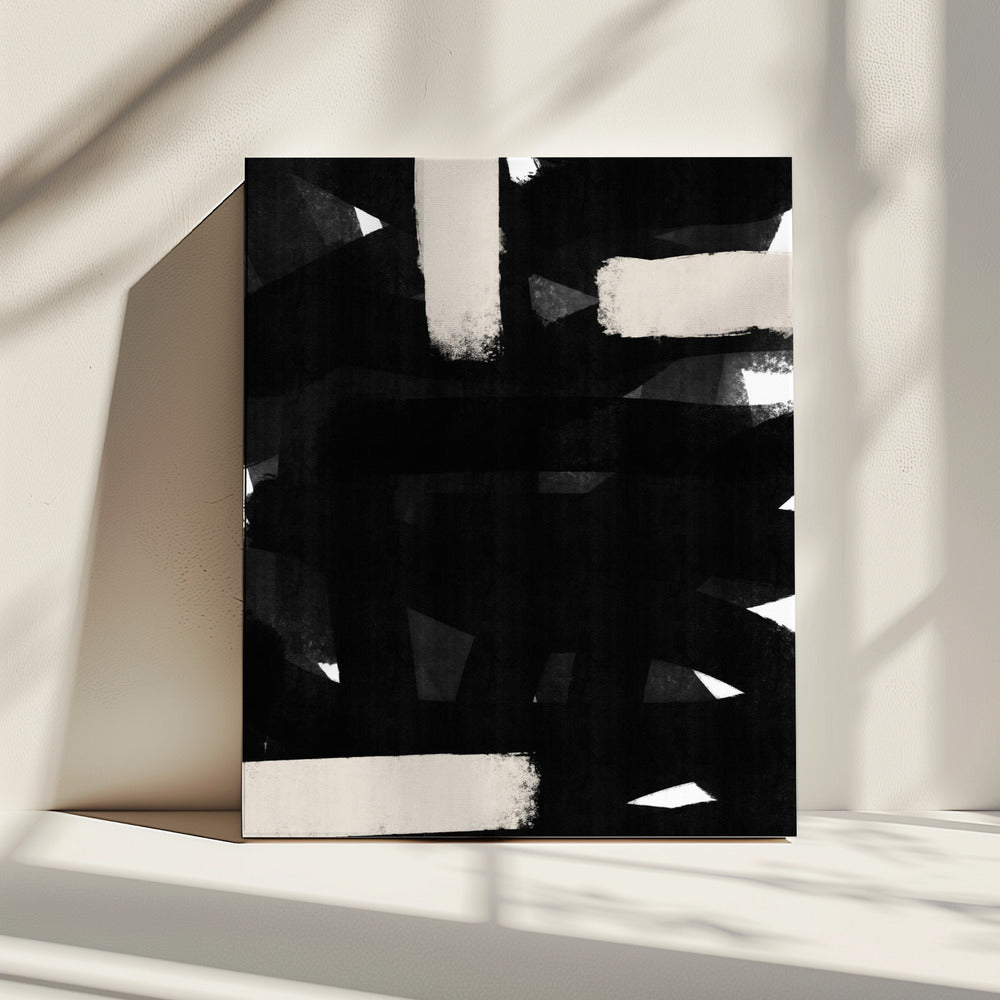 Monochrome Brushstrokes | Canvas